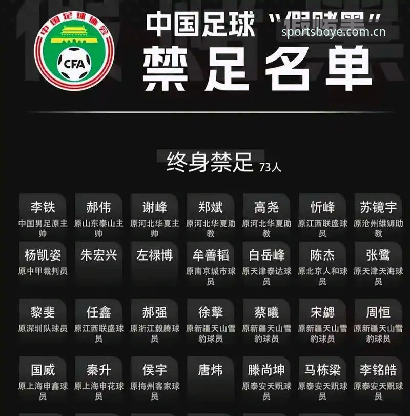 博业体育新手教程 中国足协第三批禁足名单深度评测:行业震荡背后的体育生态重构